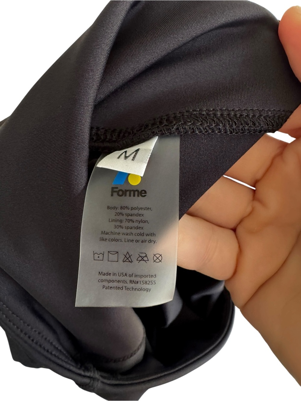 Forme High-Waist Black Performance Leggings - Picture 7 of 7